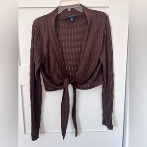 Tommy Hilfiger Brown Knit Sweater